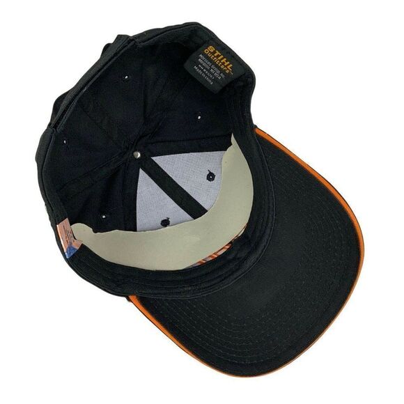 Stihl Outfitters Ball Cap Hat Strapback Adjustable Black Embroidered Saw - Picture 6 of 8